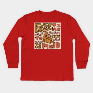 Free Time to Clear Your Mind! Kids Long Sleeve T-Shirt